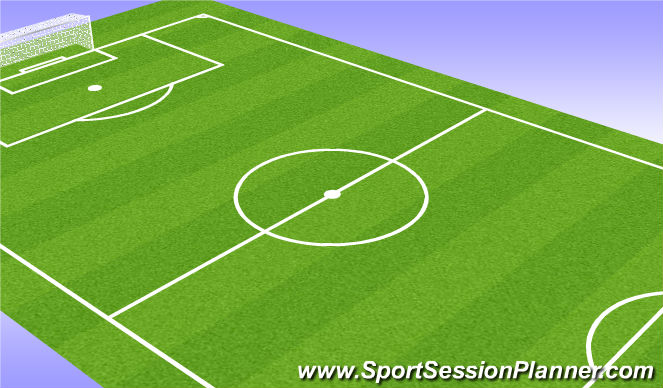 Football/Soccer Session Plan Drill (Colour): Warm up