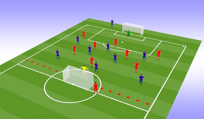 Football/Soccer Session Plan Drill (Colour): E3: SSG