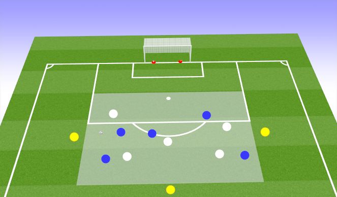 Football/Soccer Session Plan Drill (Colour): Rondo Breakaway