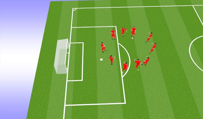 Football/Soccer Session Plan Drill (Colour): Animation 1