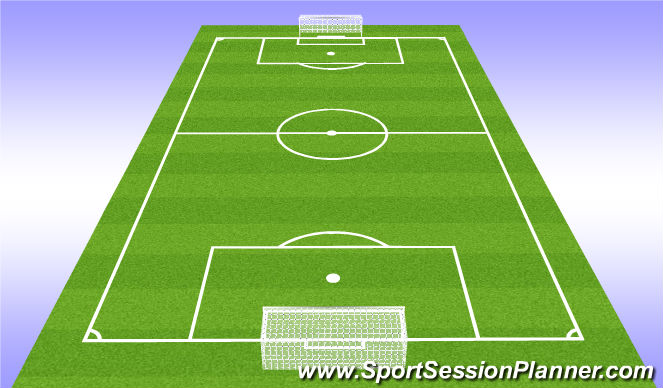 Football/Soccer Session Plan Drill (Colour): Play - 7v7+1