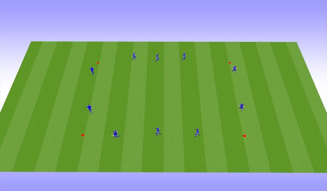 Football/Soccer Session Plan Drill (Colour): Warm up