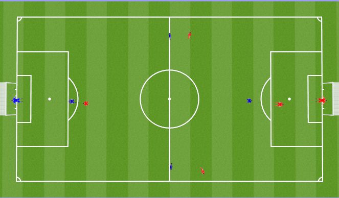 Football/Soccer Session Plan Drill (Colour): Conditioned Game