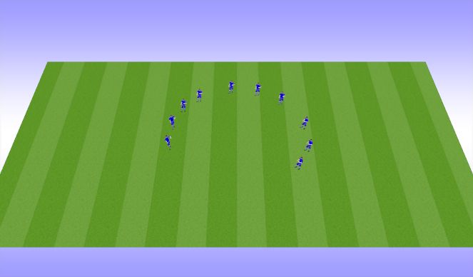 Football/Soccer Session Plan Drill (Colour): Cool Down 