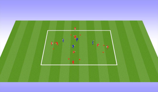 Football/Soccer Session Plan Drill (Colour): Skill