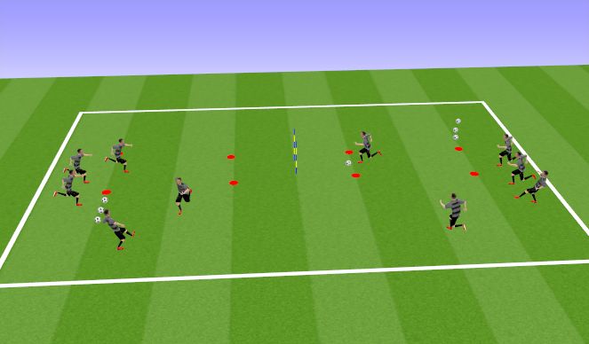 Football/Soccer Session Plan Drill (Colour): Animation 1