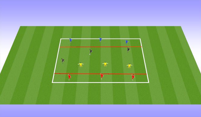 Football/Soccer Session Plan Drill (Colour): Transition Game 2