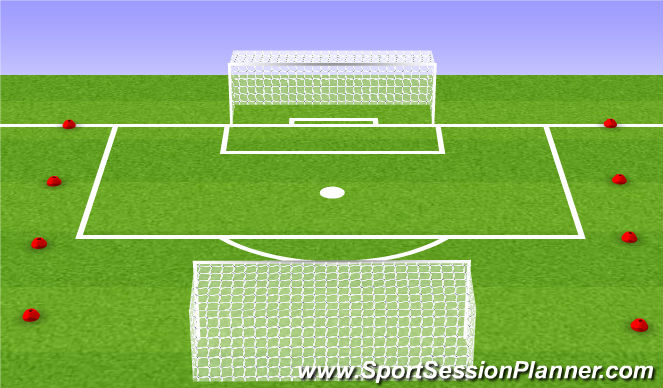 Football/Soccer Session Plan Drill (Colour): conditioned game/free play