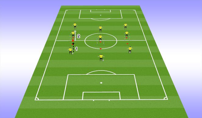 Football/Soccer Session Plan Drill (Colour): Warm Up