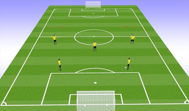 Football/Soccer Session Plan Drill (Colour): Drill 2