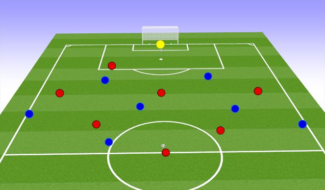 Football/Soccer Session Plan Drill (Colour): Passing Practice 