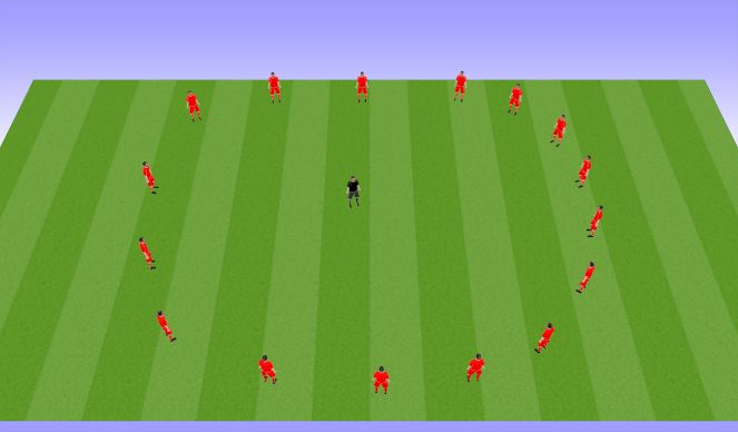 Football/Soccer Session Plan Drill (Colour): Dynamic Stretch