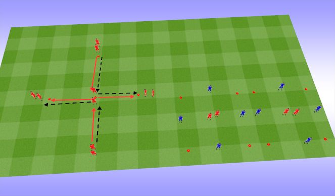 Football/Soccer Session Plan Drill (Colour): Warm up 