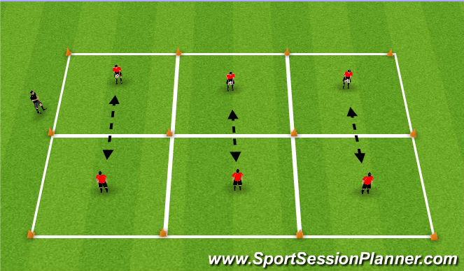 Football/Soccer Session Plan Drill (Colour): Basic Passing Drill