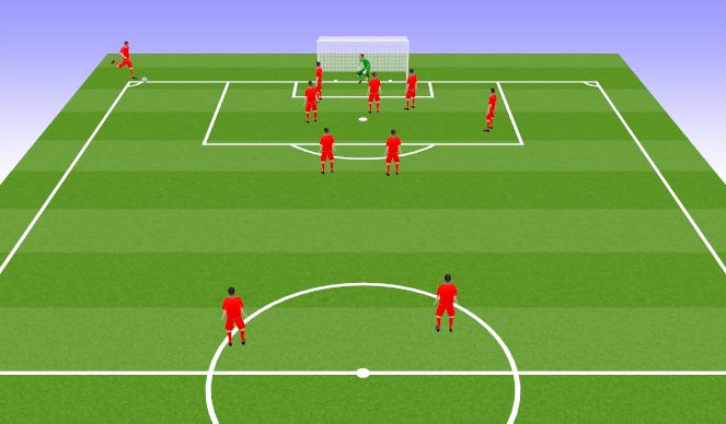 Football/Soccer Session Plan Drill (Colour): Animation 1