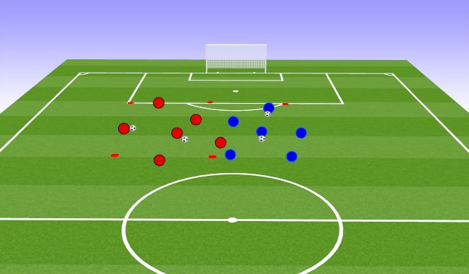 Football/Soccer Session Plan Drill (Colour): Passing Practice 