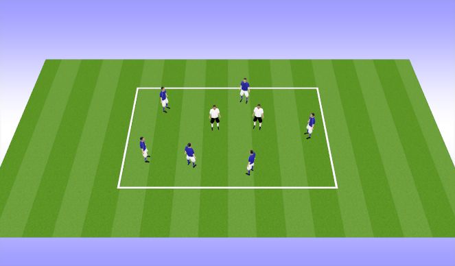 Football/Soccer Session Plan Drill (Colour): Warm Up