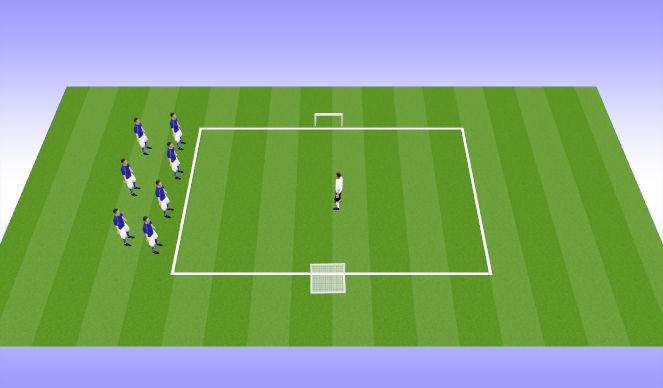 Football/Soccer Session Plan Drill (Colour): Running With The Ball