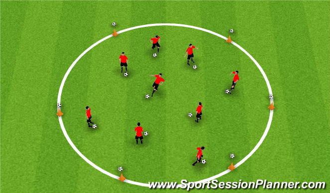 Football/Soccer Session Plan Drill (Colour): Pirate Ship