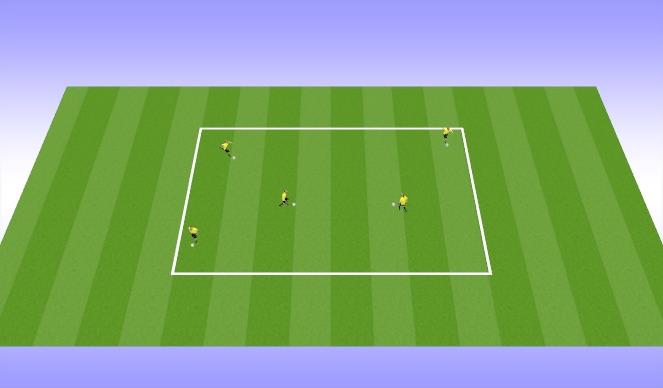 Football/Soccer Session Plan Drill (Colour): Ball Mastery / Dribbling Skills