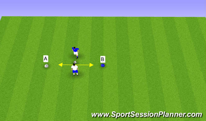 Football/Soccer Session Plan Drill (Colour): Line Game