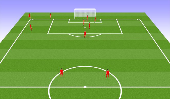 Football/Soccer Session Plan Drill (Colour): Animation 2