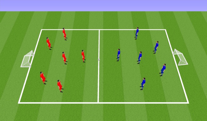 Football/Soccer Session Plan Drill (Colour): Skill game