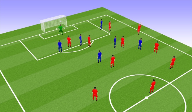 Football/Soccer Session Plan Drill (Colour): Animation 1