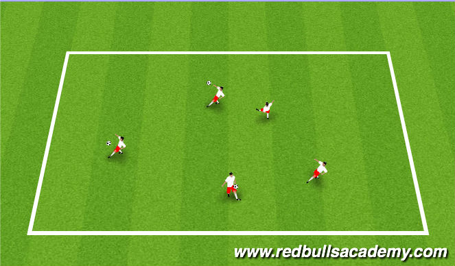 Football/Soccer Session Plan Drill (Colour): Warm-up