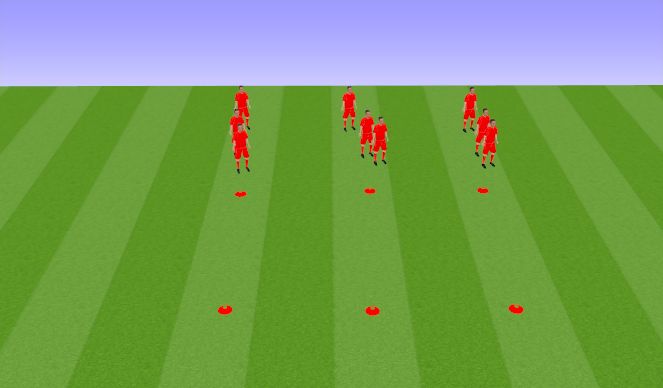 Football/Soccer Session Plan Drill (Colour): Warm  up