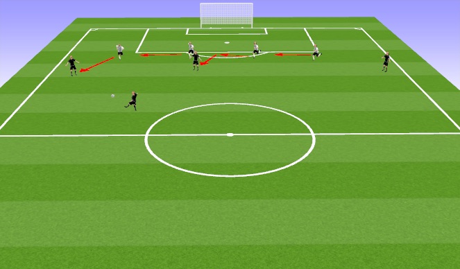 Football/Soccer Session Plan Drill (Colour): Slide Left