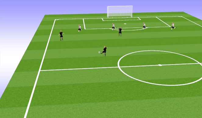 Football/Soccer Session Plan Drill (Colour): Sliding L & R Animation