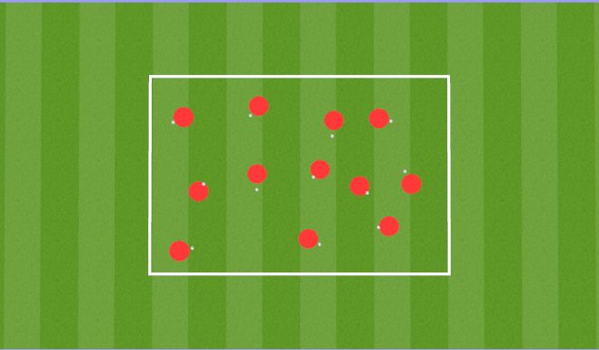 Football/Soccer Session Plan Drill (Colour): Ball Mastery