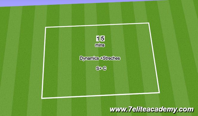 Football/Soccer Session Plan Drill (Colour): Warm up