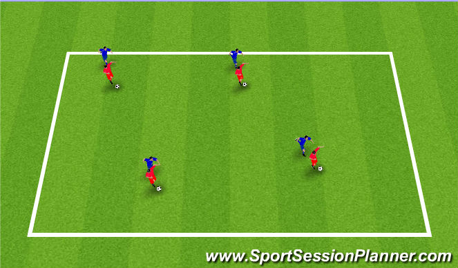 Football/Soccer Session Plan Drill (Colour): Shielding Technical Practice