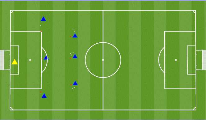 Football/Soccer Session Plan Drill (Colour): Dribbling to Shoot