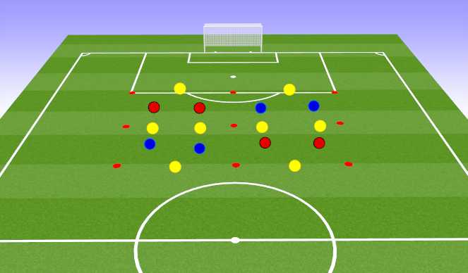 Football/Soccer Session Plan Drill (Colour): Positioning Game