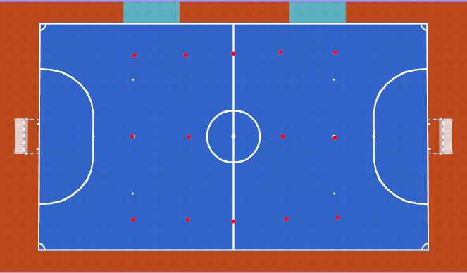 Futsal Session Plan Drill (Colour): Set Up