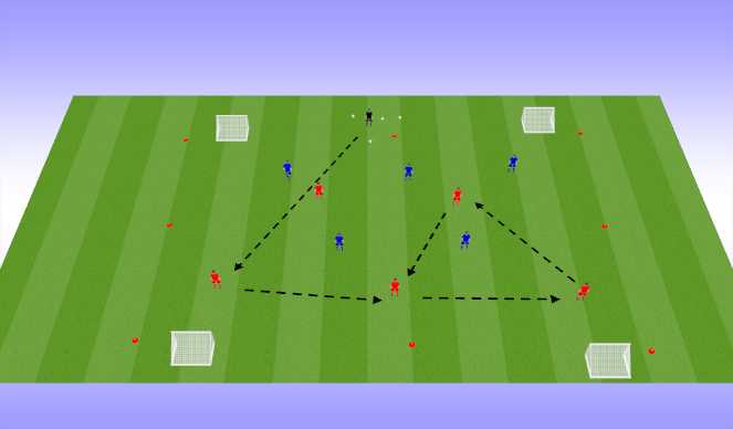 Football/Soccer Session Plan Drill (Colour): 5v5 Playing out of Defense