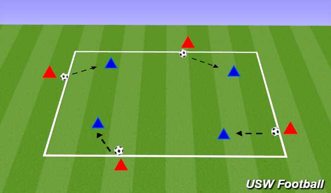 Football/Soccer Session Plan Drill (Colour): Square Control