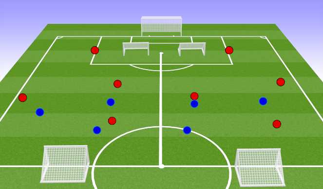 Football/Soccer Session Plan Drill (Colour): Passing Practice 