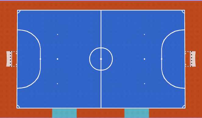 Futsal Session Plan Drill (Colour): Regular scrimmage