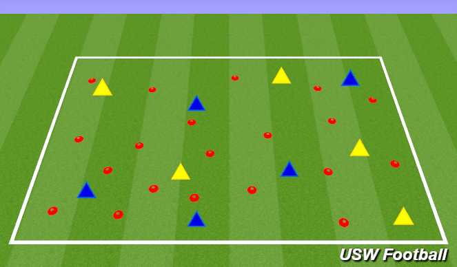 Football/Soccer Session Plan Drill (Colour): Up or Down