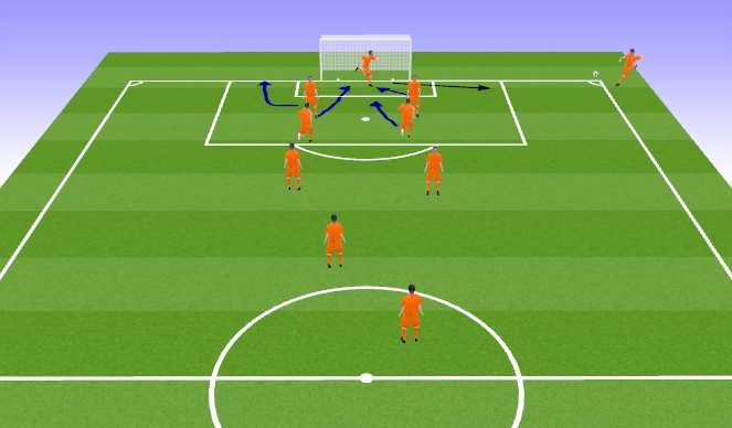 Football/Soccer Session Plan Drill (Colour): Idaho