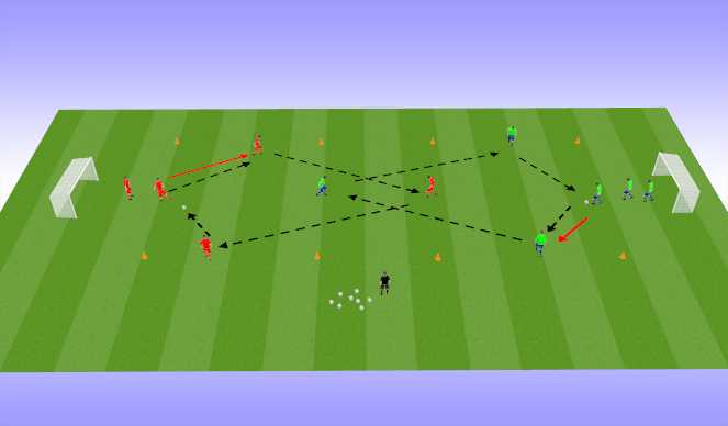 Football/Soccer Session Plan Drill (Colour): Warm Up