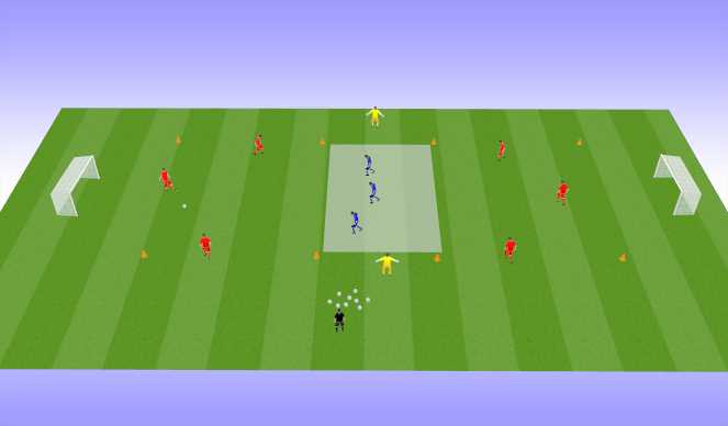 Football/Soccer Session Plan Drill (Colour): Skill Practice