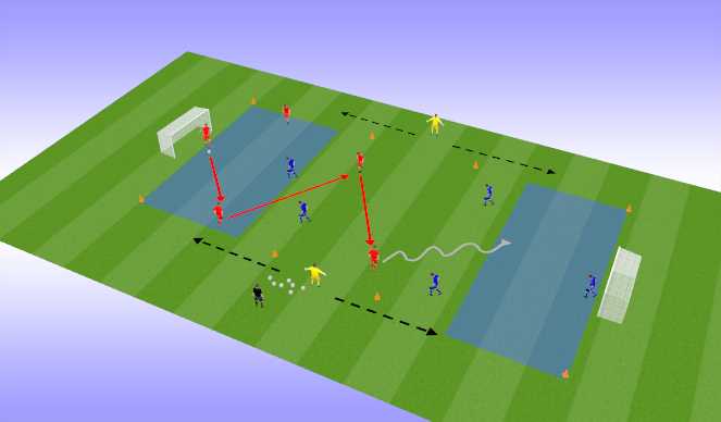 Football/Soccer Session Plan Drill (Colour): Match Practice