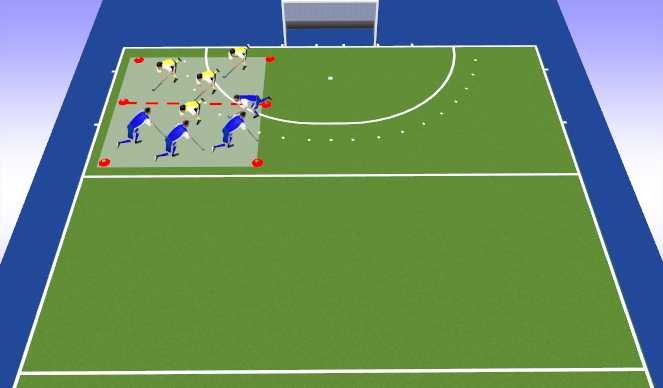 Hockey Session Plan Drill (Colour): Kabadi