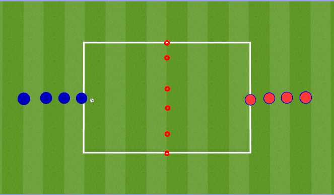 Football/Soccer Session Plan Drill (Colour): 1v1