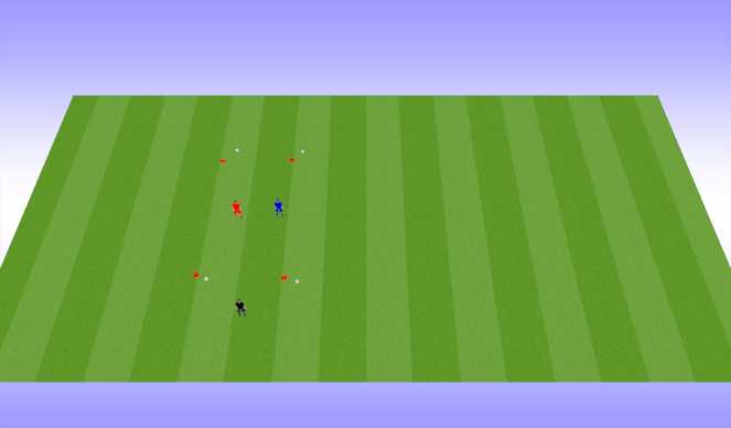 Football/Soccer Session Plan Drill (Colour): Yellow or Orange Cone